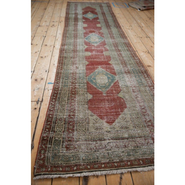 Old New House Antique Distressed Serbend Rug Runner - 3'1" x 11'10" For Sale - Image 4 of 10