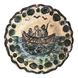 Ceramic Plate from Alice Colonieu, 1950s For Sale