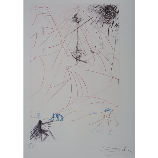 Salvador Dali, The Flying Dutchman, Original Engraving For Sale
