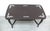 1920s Dark Walnut Coffee Table with White Dekor, Germany, 1930s For Sale - Image 5 of 6