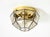 1970s Vintage Glass Ceiling Lamp in Octagon Shape from Limburg, 1970s For Sale - Image 5 of 18