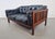 Mid-Century Modern Scandinavian Monte Carlo Sofa in Black Leather and Wood by Ingvar Stockum, 1965 For Sale - Image 6 of 18