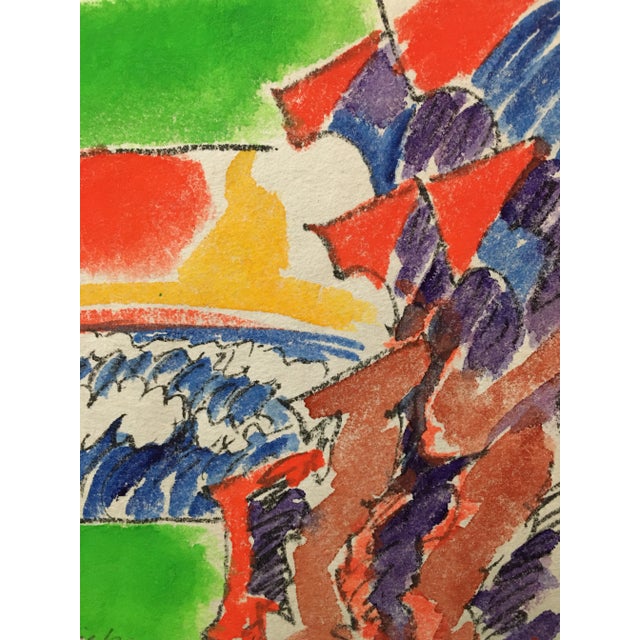 1980s Yasse Tabuchi, Watercolor on Paper For Sale - Image 5 of 9