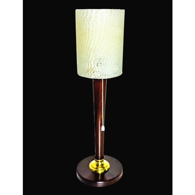 Brown Vintage French Desk Lamp 1960s, 1950s For Sale - Image 8 of 8