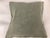 Light Green Floral Embroidered Sage Washed Velvet Decorative Pillow Cover For Sale - Image 8 of 8