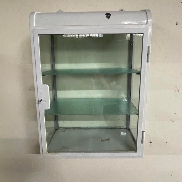 Metal Doctor's Office Display Cabinet, 1950s For Sale - Image 7 of 9