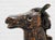 Wood Antique European Hand Carved Wooden Horse Folk Art Sculpture on Wheeled Base For Sale - Image 7 of 16