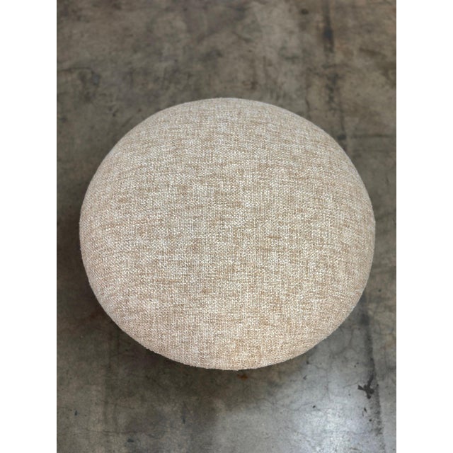 Beige “Miel” Model Mushroom in Walnut and Beige Upholstery For Sale - Image 8 of 8