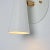 'Lupita' Sconces in White & Brass by Alvaro Benitez - a Pair For Sale - Image 12 of 13