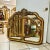 Baroque Style Vintage Gold-Copper Wall Mirror For Sale - Image 9 of 9