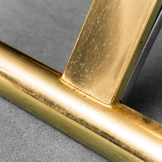 Rectangular Glass and Metal Dining Table, 1970s For Sale - Image 10 of 14