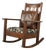 Stickley Brothers Antique Mission Oak Arts & Crafts Rocking Chair, Circa 1910 For Sale