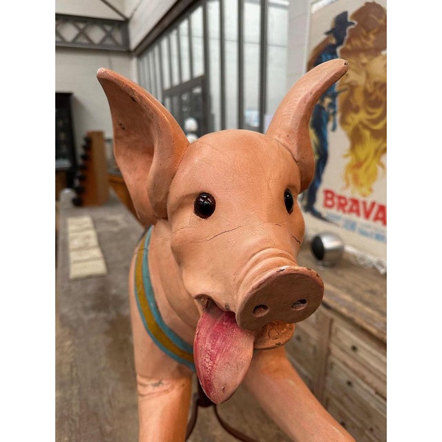 Carousel Pig, Early 20th Century For Sale - Image 12 of 14
