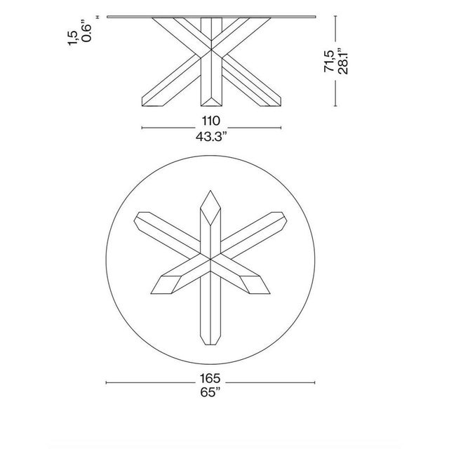 La Rotonda Table in Wood and Glass by Mario Bellini For Sale - Image 12 of 13