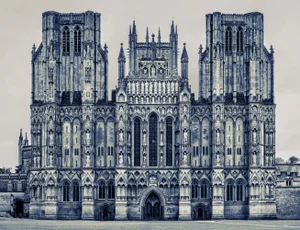 Guy Sargent, Wells Cathedral Mmxxiii, England - Architecture Photograph by Guy Sargent