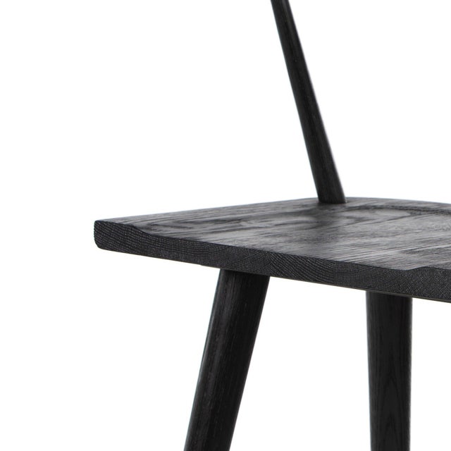 Four Hands Ripley Bar Stool - Black Oak For Sale - Image 10 of 10
