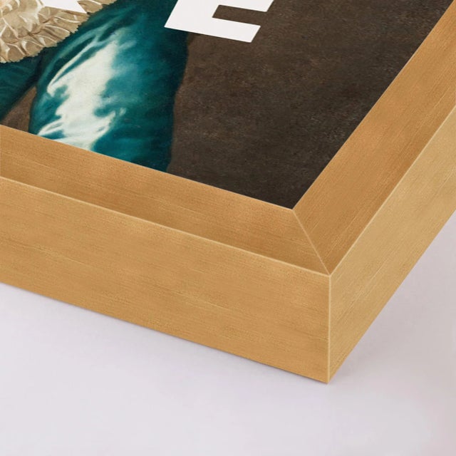 DESCRIPTION: Eat Cake by Lara Fowler in Gold Framed Paper, Small Art Print SPECIFICATIONS: Type: Framed Paper. Framed Size...