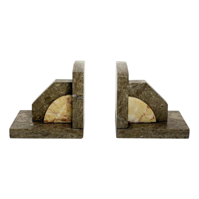 Marble Bookends, France, 1950, Set of 2 For Sale