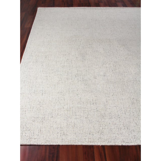 Exquisite Rugs Melbourne Hand Loom Wool & Cotton Beige - 10'x14' For Sale - Image 4 of 9