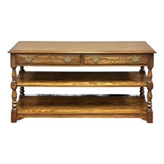 Pennsylvania House Traditional Oak Sofa Table For Sale