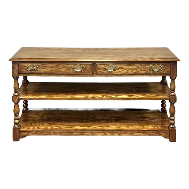 Pennsylvania House Traditional Oak Sofa Table For Sale