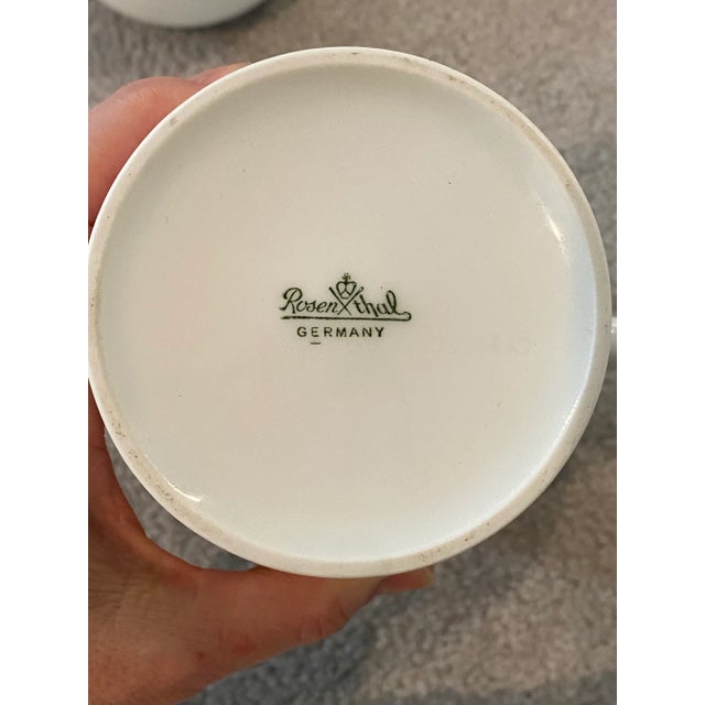 1980s 1980s Cupola White by Rosenthal Coffee Pot, Stand, Cream and Sugar Set For Sale - Image 5 of 6