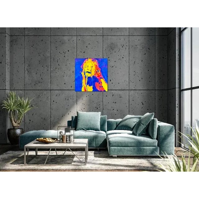 Modern Narratives Collection — Pop Art Portrait (24″×24″, Original Oil on Canvas) For Sale - Image 11 of 12