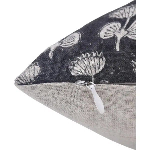 Add a touch of handcrafted sophistication to your home with Fabdivine’s damru block print cushion cover. Made from pure...