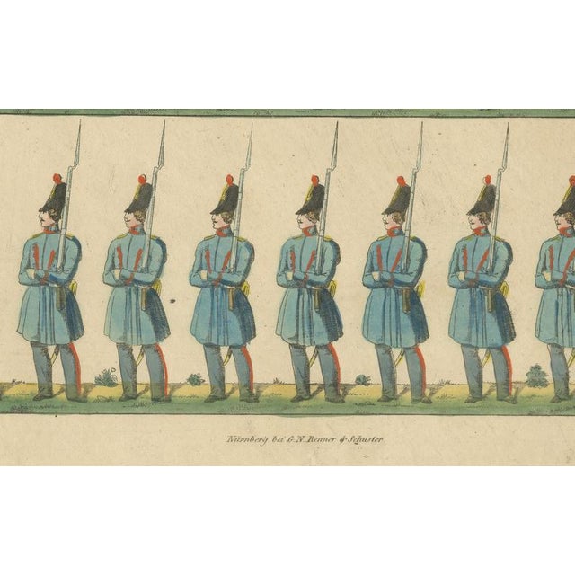 Belgian National Guard Infantry Drill and Uniforms, 1800s, Paper For Sale - Image 5 of 9