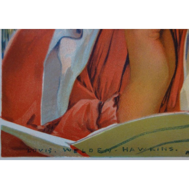 Louis Welden Hawkins, Readers, 1897, Lithograph For Sale - Image 4 of 6