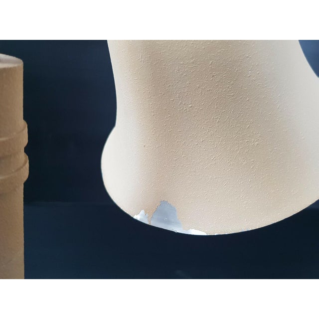 Jean Boris Lacroix Vintage Table Lamp in Sheet Metal and Brass by Jean Boris Lacroix, 1940s-1950s For Sale - Image 4 of 8