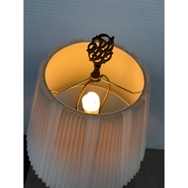 Vintage Chinoiserie Hand Painted Table Lamp For Sale - Image 11 of 12