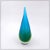 Art Glass Sculpture in the Shape of a Teardrop in Shades of Blue and Green by Flavio Poli For Sale - Image 9 of 10