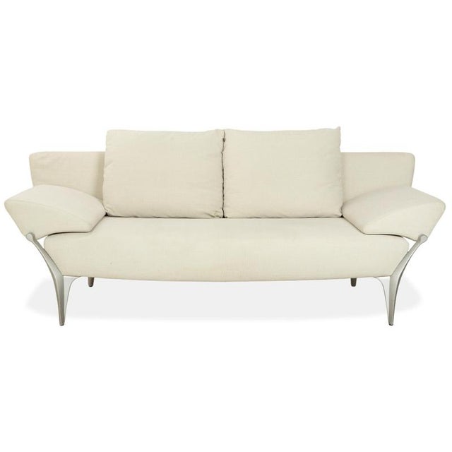 Model 1600 2-Seater Sofas in Cream Fabric from Rolf Benz, Set of 2 For Sale - Image 18 of 18