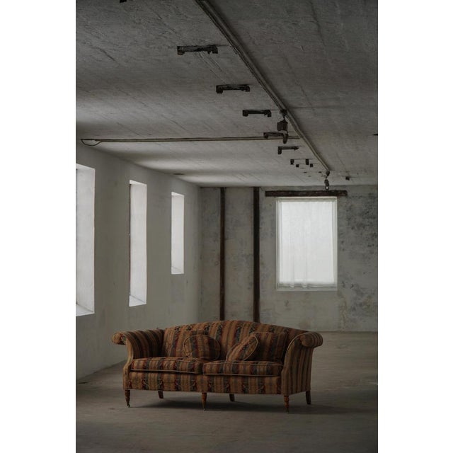 Empire Style Sofa with Cushions and Castors, Denmark, 1960s For Sale - Image 4 of 18