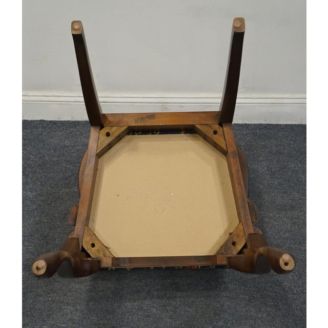 Brown Cresent Furniture Traditional Queen Anne Style Splat Back Dining Arm Chair For Sale - Image 8 of 8