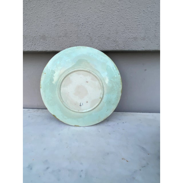 Orchies 19th Century French Majolica Plate For Sale - Image 4 of 5