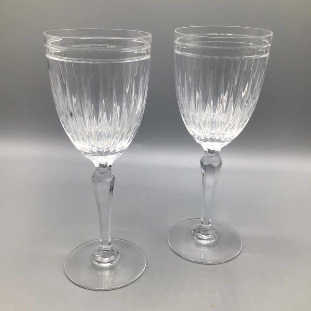 Waterford Water Goblets "Hanover" - A Pair For Sale - Image 13 of 13