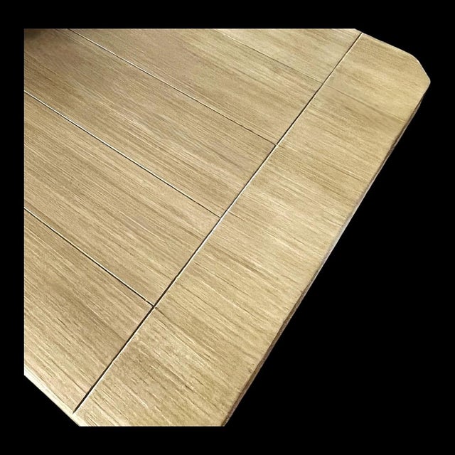 Pottery Barn Style Finish/ Fabric Accents For Sale - Image 4 of 5