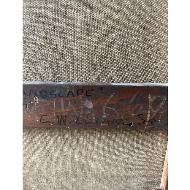 Early 19th Century Early 19th Century Landscape Oil Painting by Edward Williams, Framed For Sale - Image 5 of 5