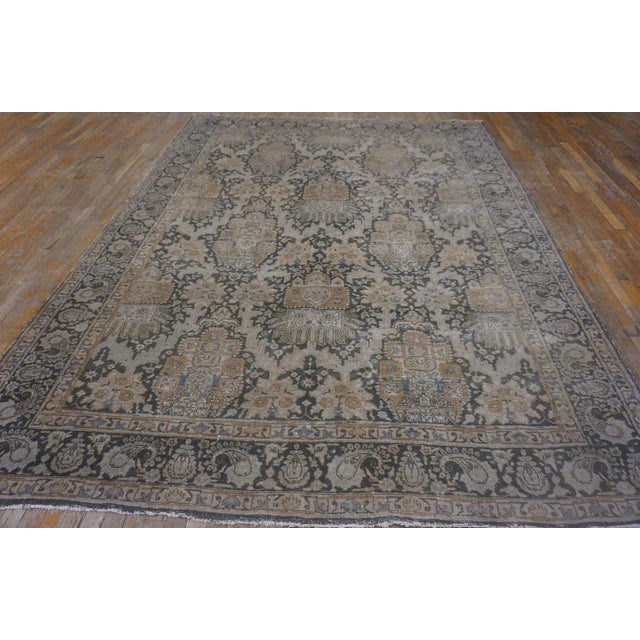 Persian 1930s Persian Tabriz Carpet ( 7'7" x 10'4" - 230 x 315 ) For Sale - Image 3 of 10