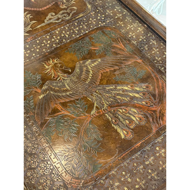 Vintage Mario Buatta for John Widdicomb Chinoiserie Ming Cocktail Coffee Table For Sale In West Palm - Image 6 of 12