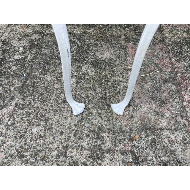 Salterini A Pair of Vintage Wrought Iron Salterini Mt Vernon Maple Leaf Dining Chairs, Attributed For Sale - Image 4 of 11