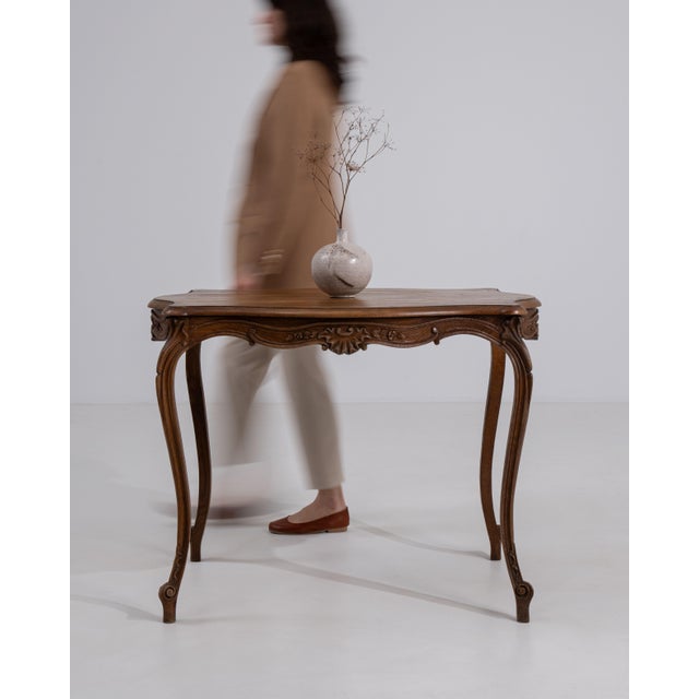 Louis XV Side Table in Original Patina, Rococo Style, France, 19th Century For Sale - Image 12 of 12