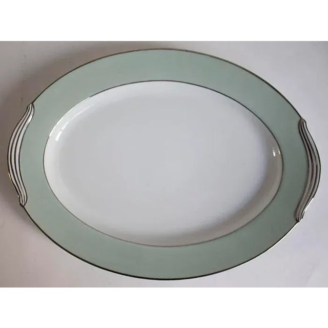 Noritake Noritake China Greencourt Pattern Oval Platter For Sale - Image 4 of 4