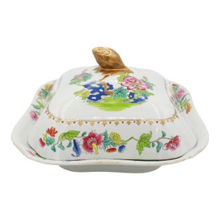 English Spode Stone China Square Vegetable Dish For Sale