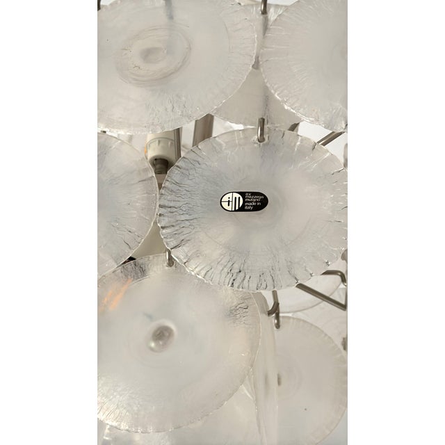 Italian Murano Glass and Nickel Chandelier by Carlo Nason for Mazzega, 1970s For Sale - Image 15 of 17