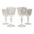 Vintage French Cristal D’Arques Meridien Claret Wine Glasses – Set of 4 For Sale