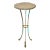 Maison Jansen French Neoclassical Steel & Bronze Hoof Feet Pedestal Drink Table For Sale