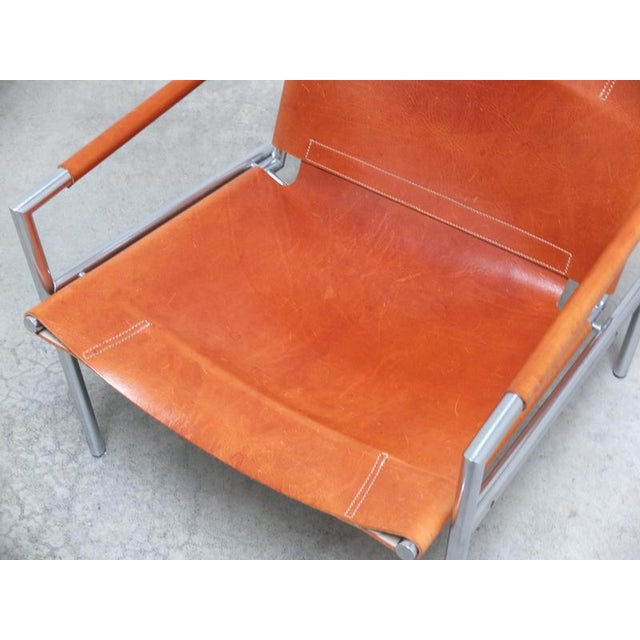 SZ02 Lounge Chair in Cognac Leather by Martin Visser for T Spectrum, 1960 For Sale - Image 6 of 18